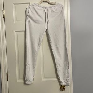 garage white sweatpants